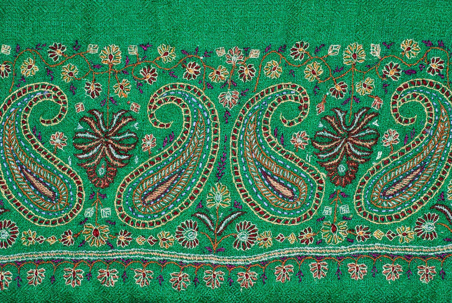 Each scarf measures 12 inches by 60 inches.