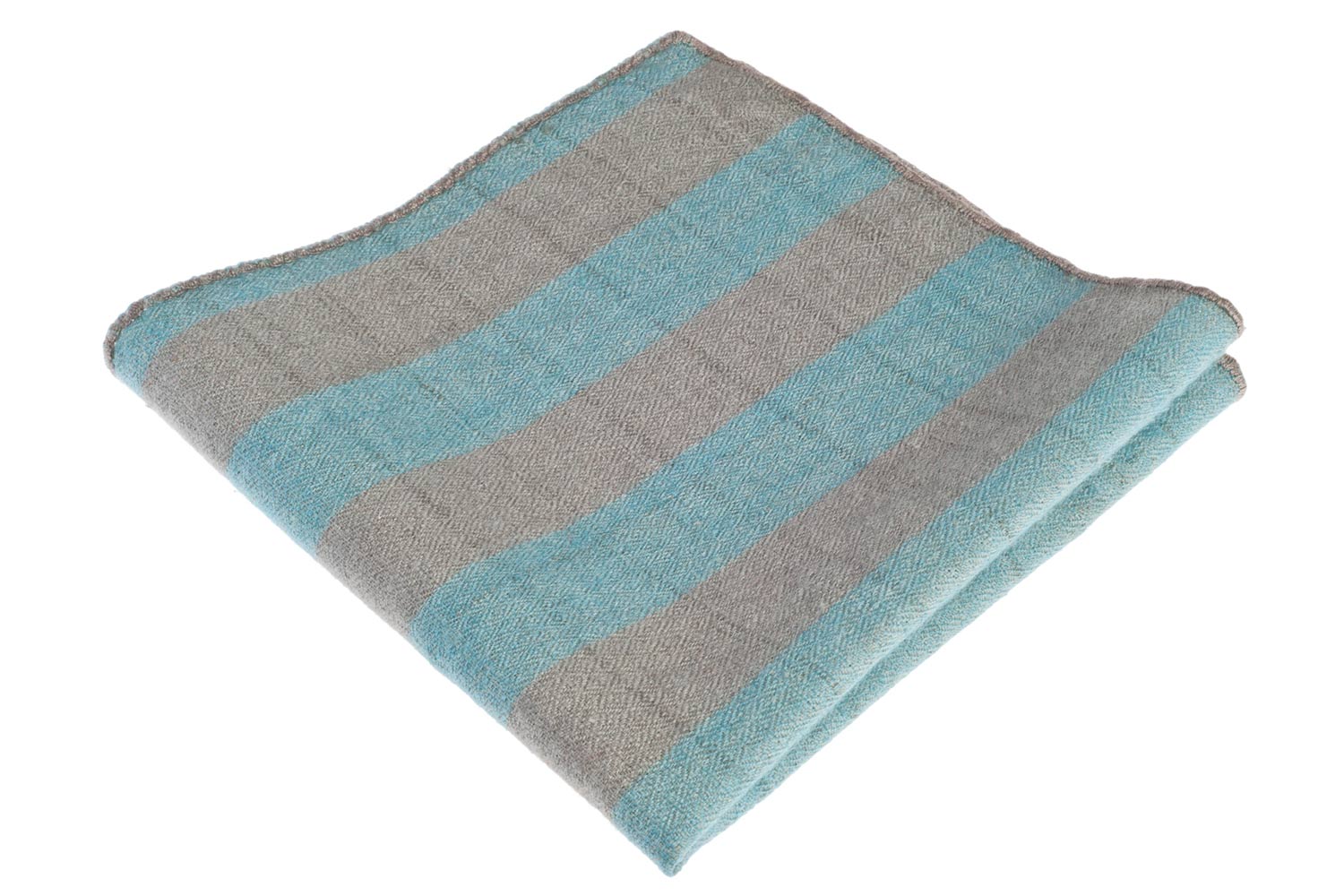 Each pocket square, whether shown separately or in the wedding sets, measures 12 inches by 12 inches.